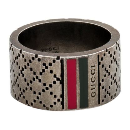 Enamel Wide Diamantissima Ring