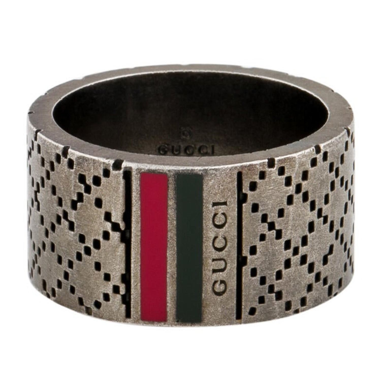 Enamel Wide Diamantissima Ring