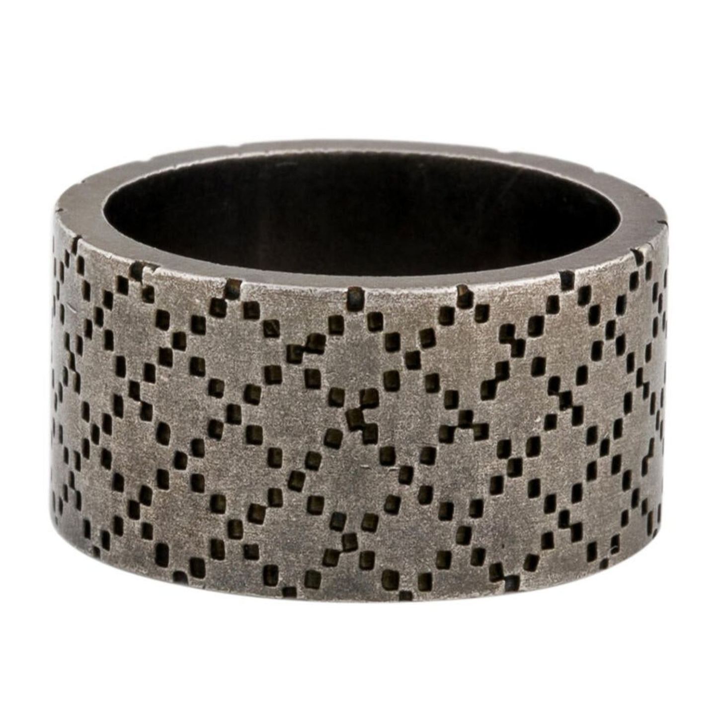 Enamel Wide Diamantissima Ring