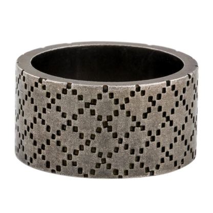 Enamel Wide Diamantissima Ring