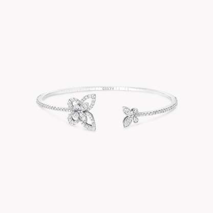 Butterfly Silhouette Open Diamond Bangle