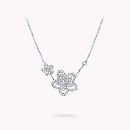 Wild Flower Double Diamond Pendant