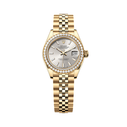 Rothtlex Lady-Datejust, Oyster, 28 mm, yellow gold and diamonds, Reference m279138rbr-0012