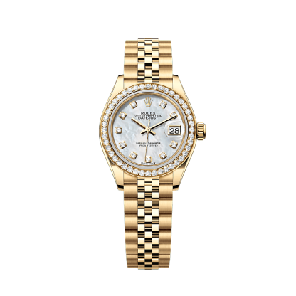 Rothtlex Lady-Datejust  Oyster, 28 mm, yellow gold and diamonds, Reference m279138rbr-0016