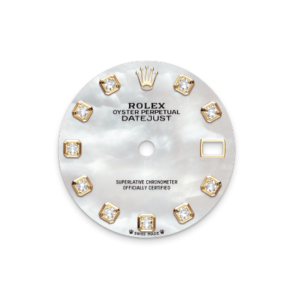 Rothtlex Lady-Datejust  Oyster, 28 mm, yellow gold and diamonds, Reference m279138rbr-0016