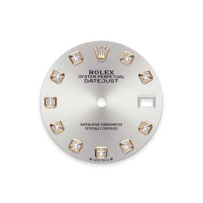 Rothtlex Lady-Datejust, Oyster, 28 mm, yellow gold and diamonds Reference m279138rbr-0020