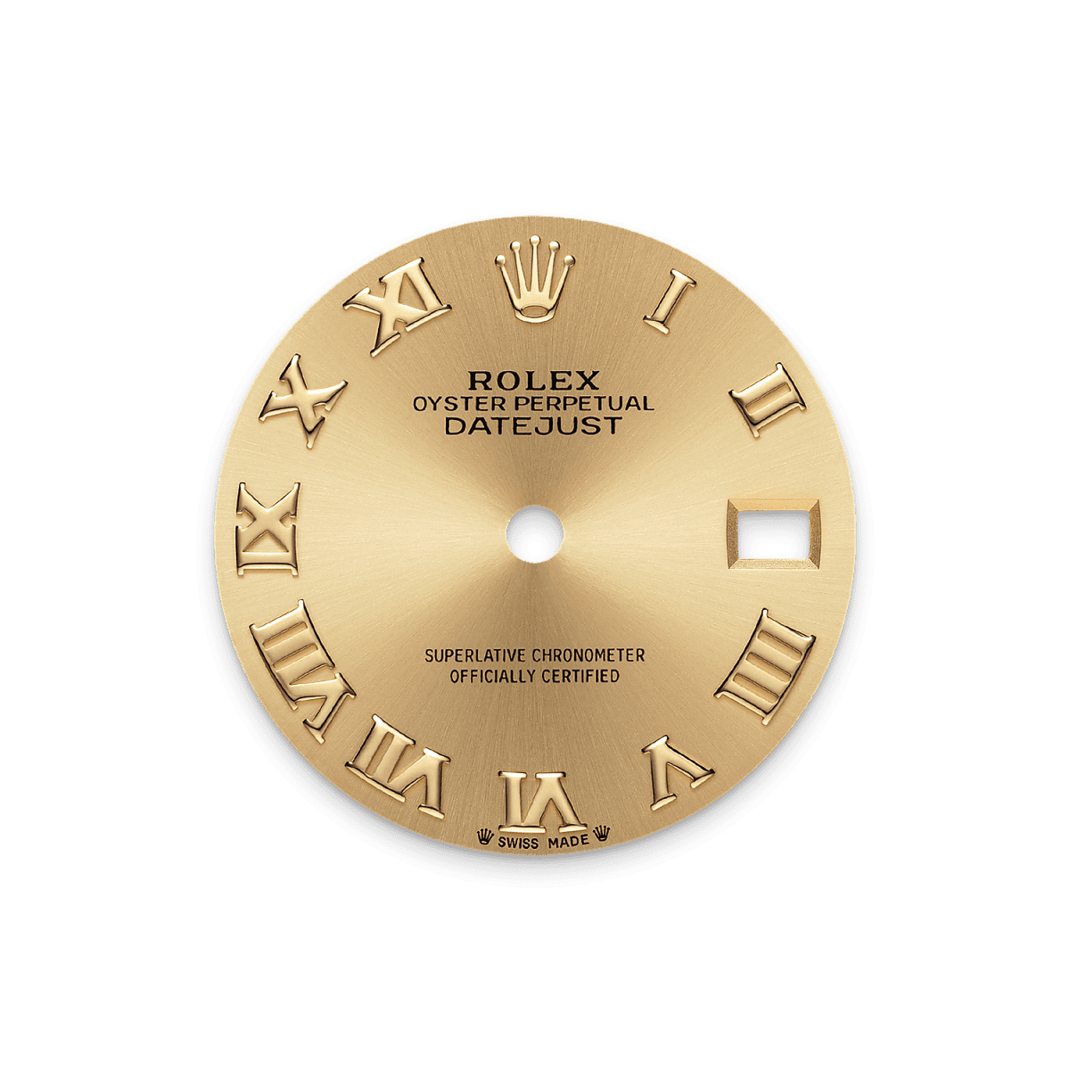 Rothtlex Lady-Datejust. Oyster, 28 mm, yellow gold and diamonds, Reference