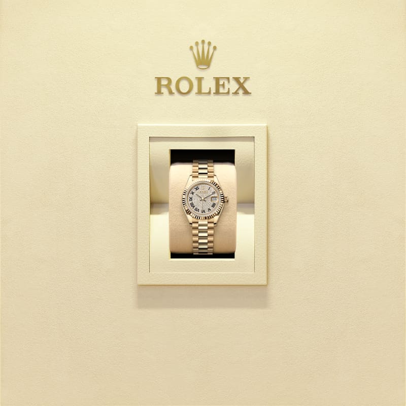 Rothtlex Lady-Datejust Oyster, 28 mm, yellow gold, Reference m279178-0031