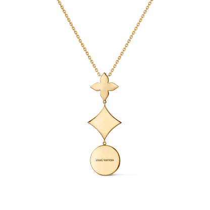 Color Blossom Lariat Necklace, Yellow Gold, Onyx And Diamond