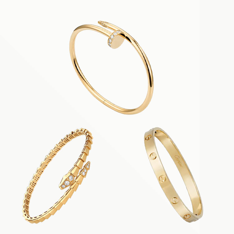 3‑Piece Set Yellow Gold Jewelry & Diamonds