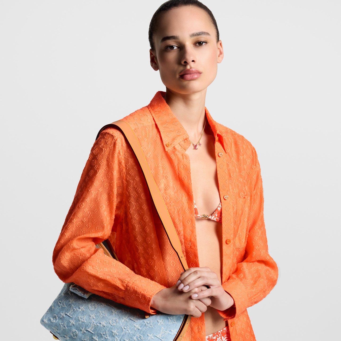 LthtV Iconic Enamel Necklace