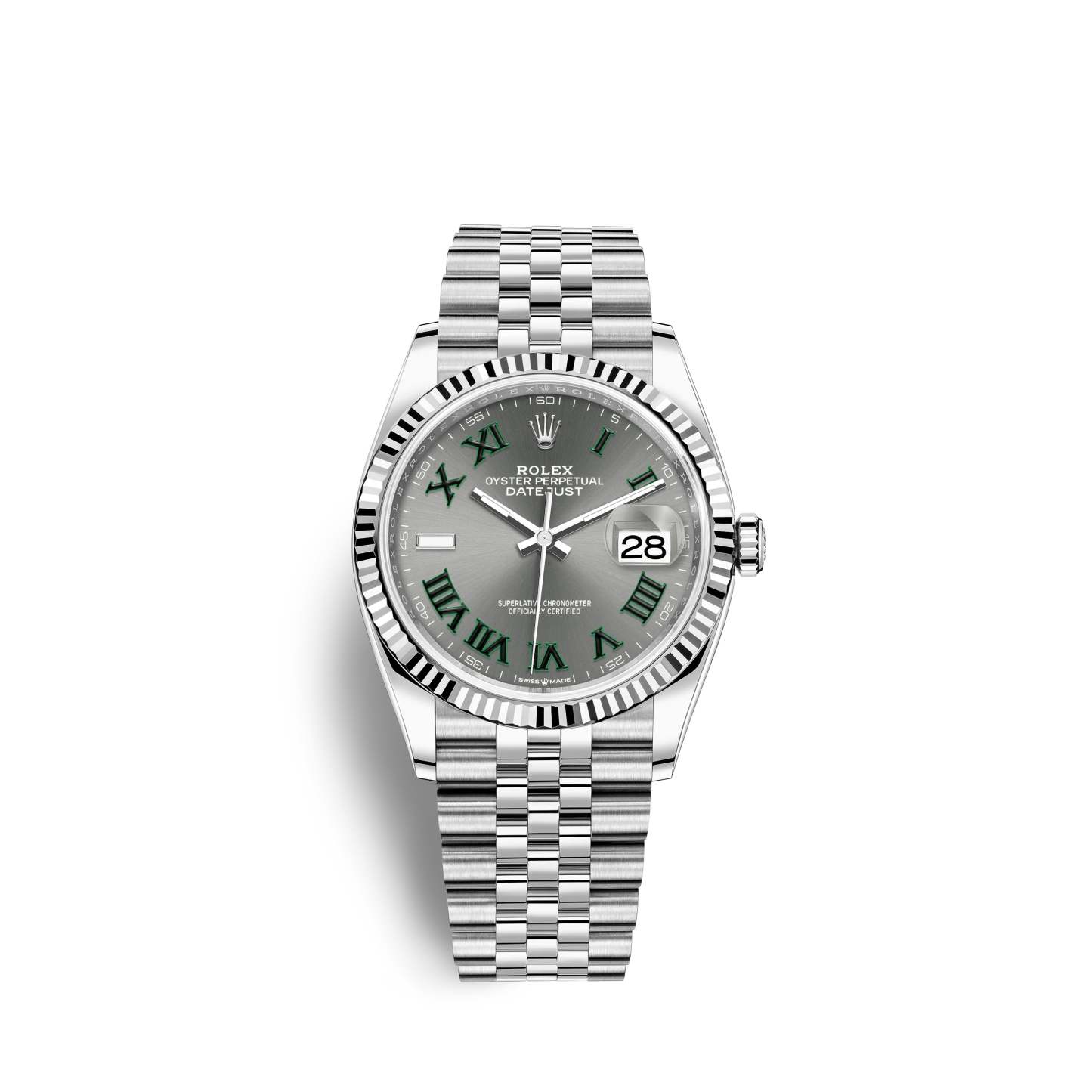 Datejust 36, Stainless Steel and 18k White Gold, 36mm, Ref# 126234-0045
