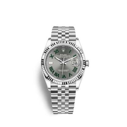 Datejust 36, Stainless Steel and 18k White Gold, 36mm, Ref# 126234-0045