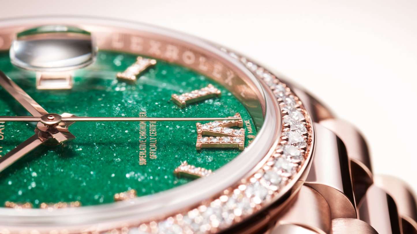 Day-Date 36, 18k Everose Gold with Diamond-set, 36mm, Ref# 128345rbr-0068