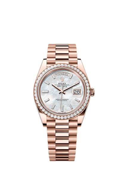 Day-Date 40  Oyster, 40 mm, Everose gold and diamonds  Reference 228345RBR