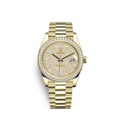Day-Date, 40mm, 18k Yellow Gold and Diamonds, Ref# 228348rbr-0037