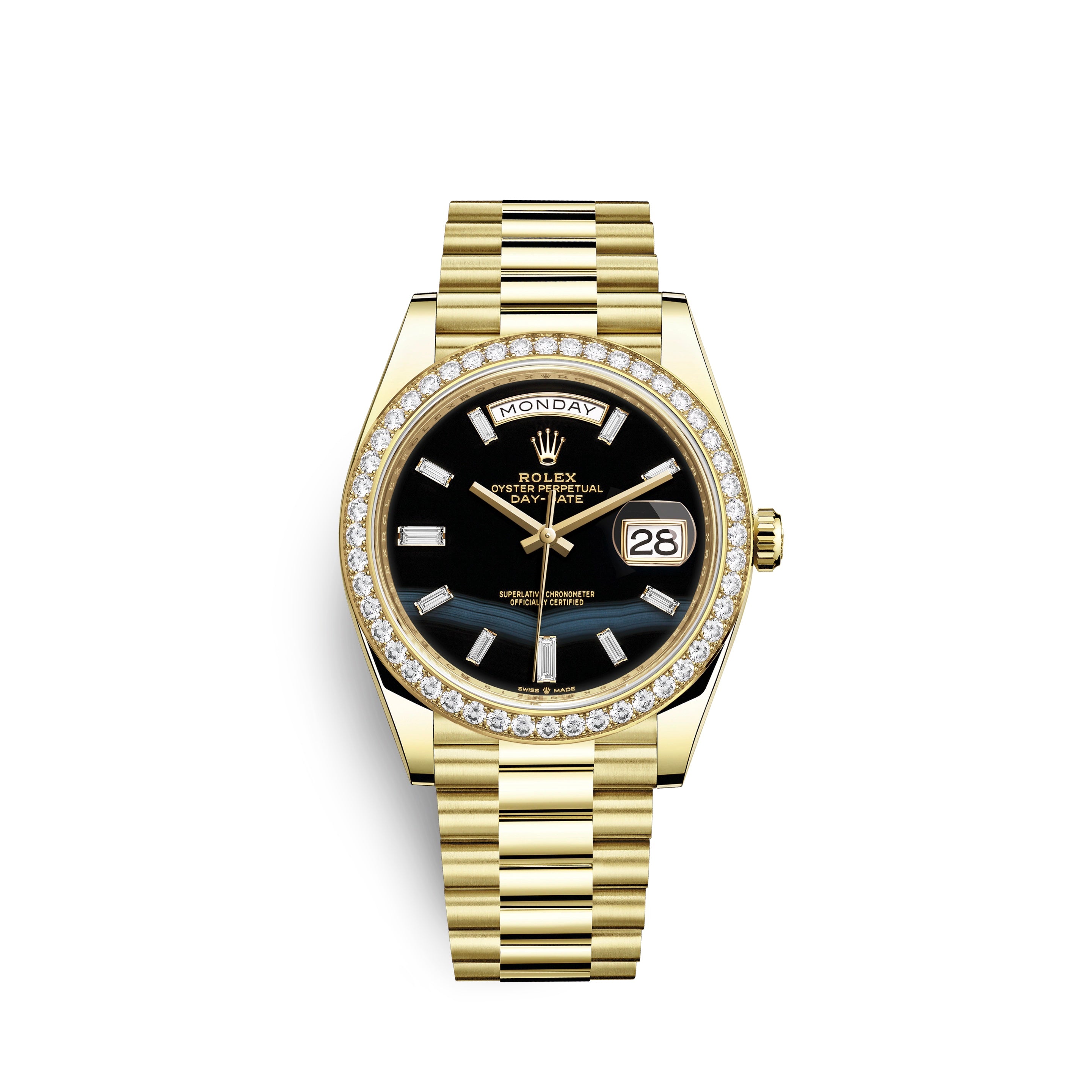 Day-Date, 40mm, 18k Yellow Gold and Diamonds, Ref# 228348rbr-0039