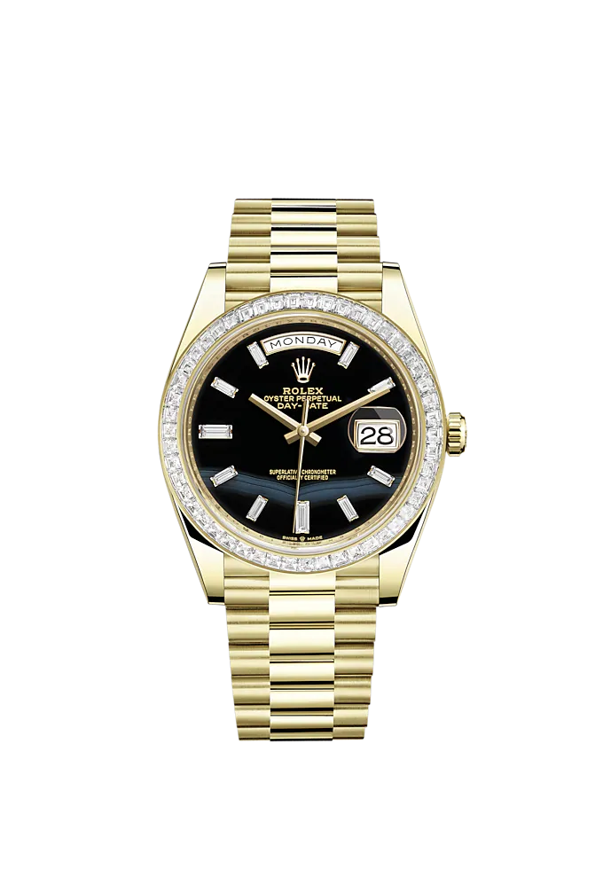 Day-Date, 40mm, 18k Yellow Gold and Diamonds, Ref# 228398tbr-0038