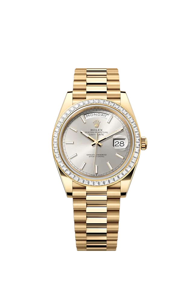 LOVE BRACELET, CLASSIC MODEL, 4 DIAMONDS & DAY-DATE 40