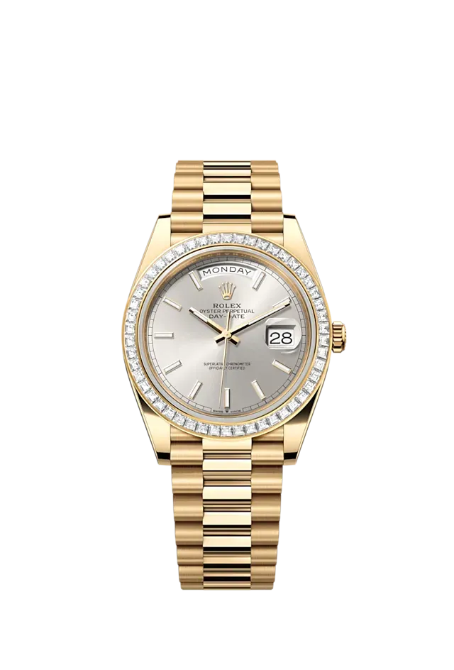 LOVE BRACELET, CLASSIC MODEL, 4 DIAMONDS & DAY-DATE 40