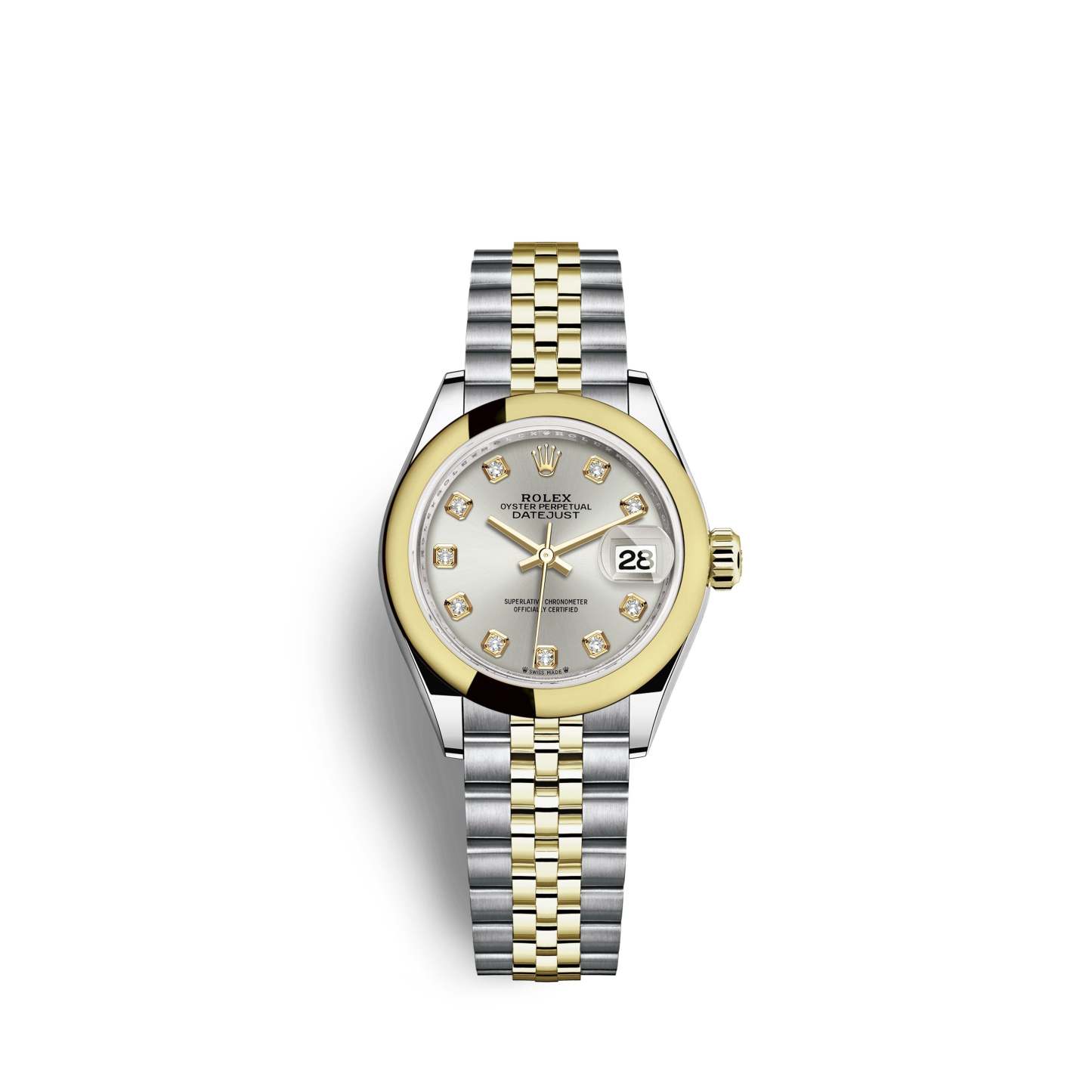 Lady-Datejust 28, Oystersteel and 18k Yellow Gold, Ref# 279163-0007