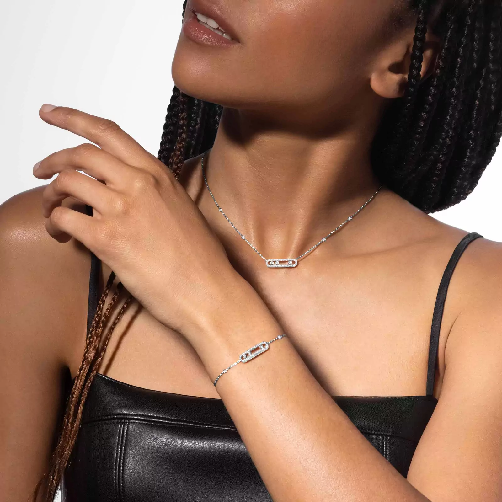 Baby Move Pavé White Gold Diamond Bracelet