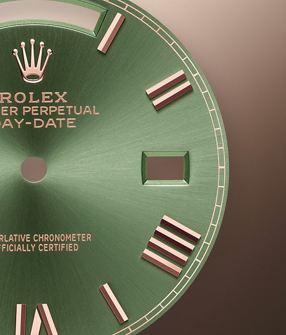 Day-Date 40 Everose gold Ref# 228345RBR-0011