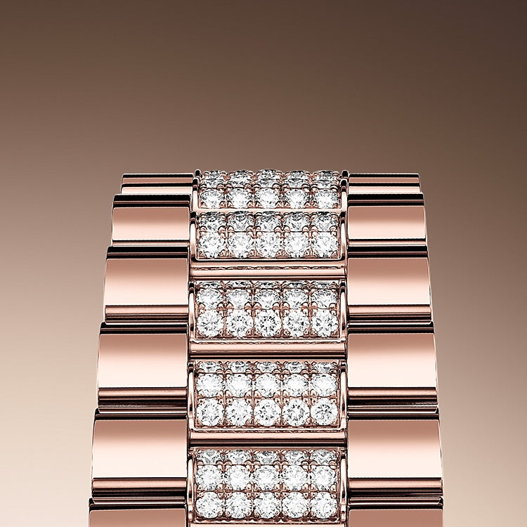 Day-Date 36, 18k Everose Gold with Diamond-set, 36mm, Ref# 128235-0065