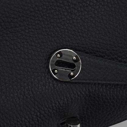 Lindy 26 Bag Black Clemence Leather with Palladium Hardware