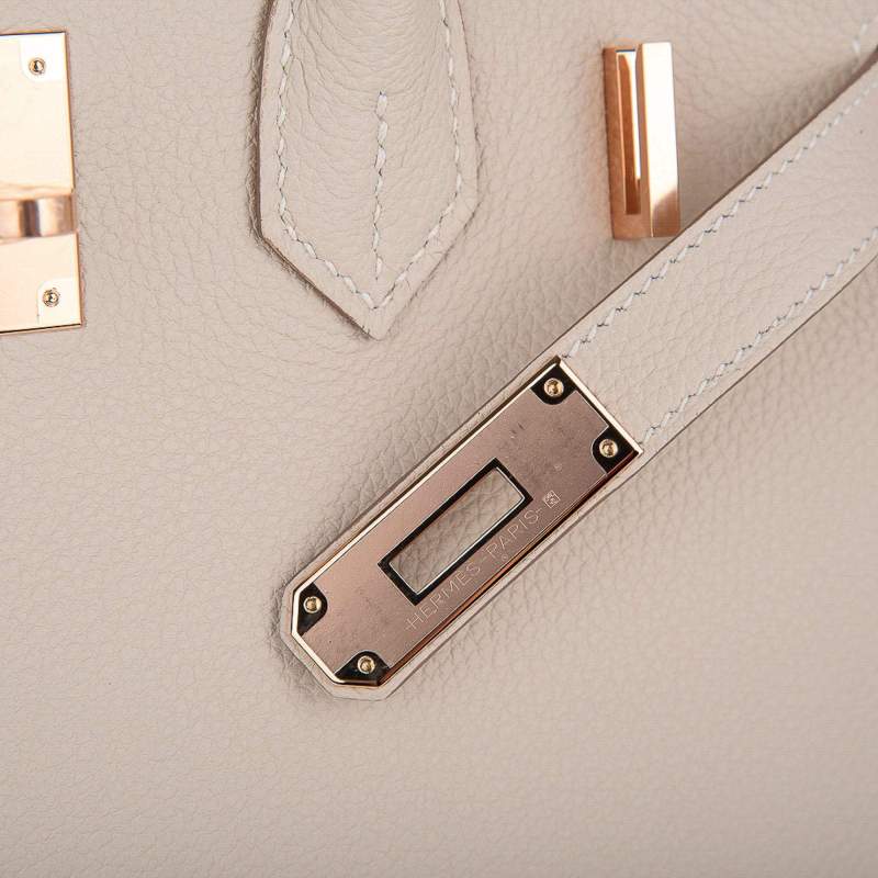 Birkin 30 Bag Craie Togo Leather with Rose Gold Hardware