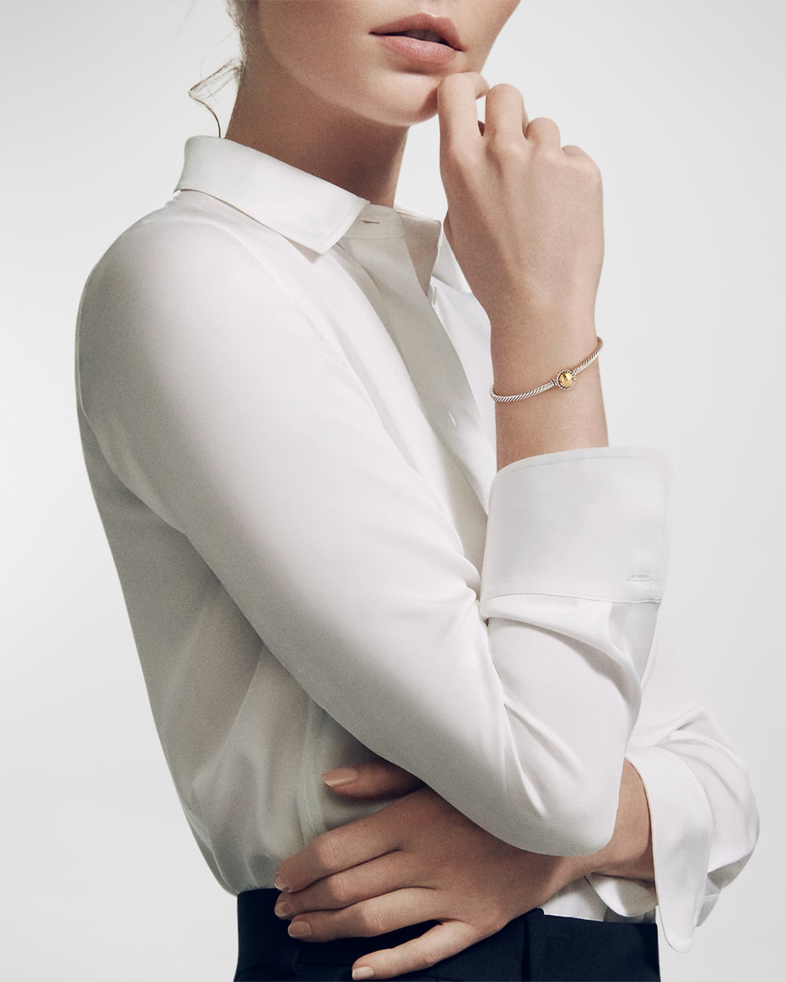 David Yurman Chatelaine Bracelet with 18K Gold