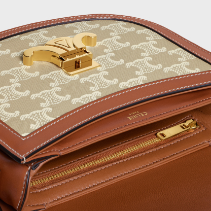 BESACE CLEA in Triomphe Canvas and calfskin