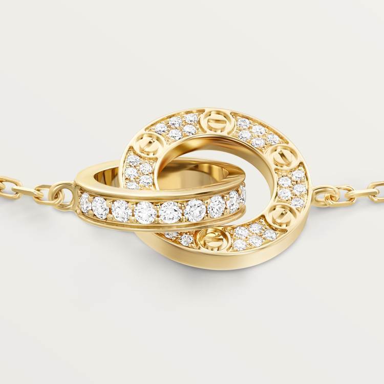 LOVE BRACELET, DIAMOND-PAVED 18K YELLOW GOLD