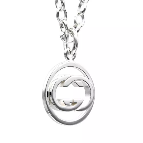 Sterling Silver Interlocking G Pendant Necklace