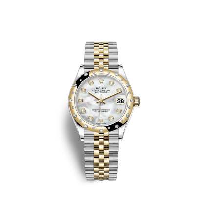 Datejust 36, Oystersteel, 18kt Yellow Gold and diamonds, Ref# 278343RBR-0028