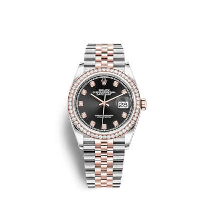 Datejust 36 Oystersteel and Everose gold Ref# 126281RBR-0007