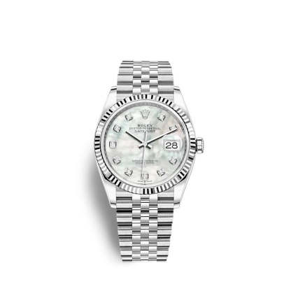 Datejust 36 Oystersteel and white gold Ref# 126234-0019