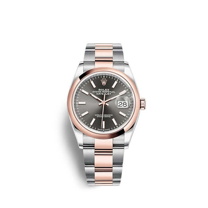 Datejust 36 Oystersteel and Everose gold Ref# 126201-0014