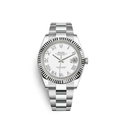 Datejust 41 Oystersteel and white gold Ref# 126334-0023