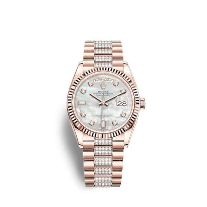 Day-Date 36 Everose gold Ref# 128235-0032