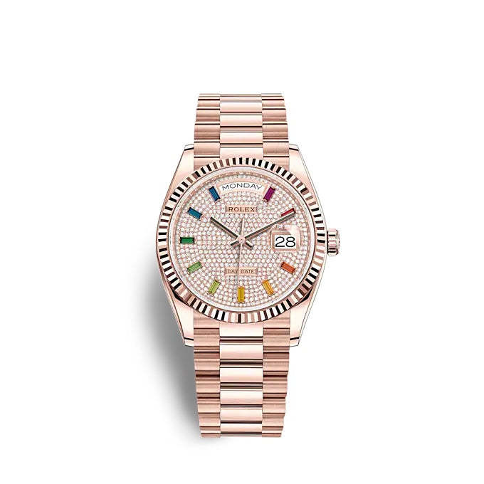 Day-Date 36 Everose gold Ref# 128235-0039