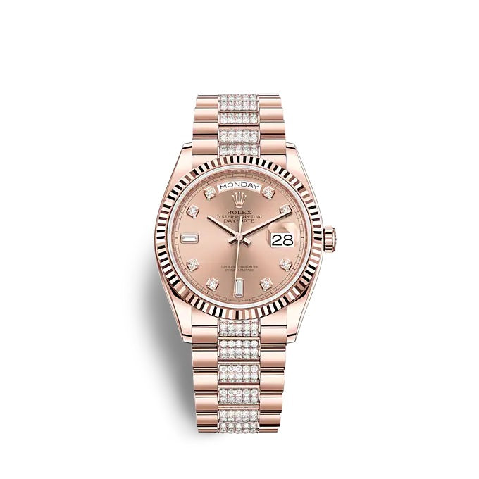 Day-Date 36 Everose gold Ref# 128235-0019