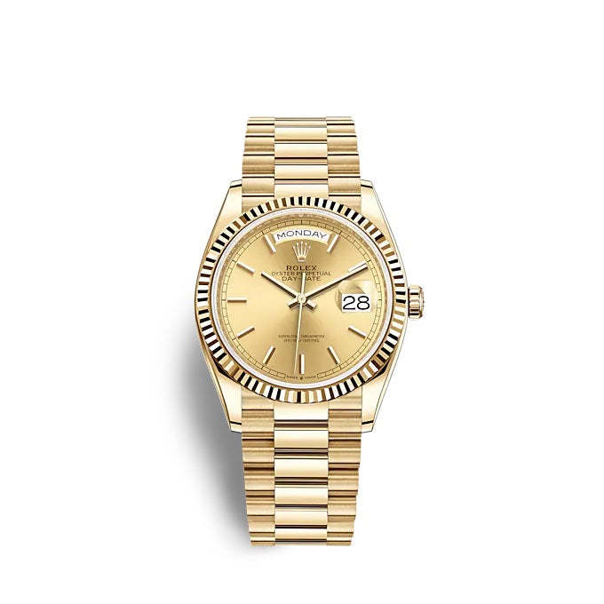 Day-Date 36 Yellow gold Ref# 128238-0045