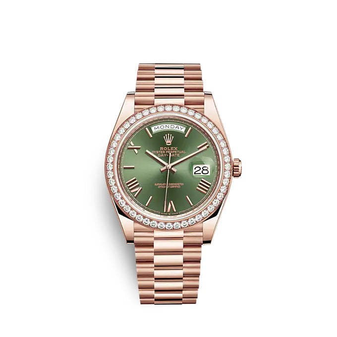 Day-Date 40 Everose gold Ref# 228345RBR-0011