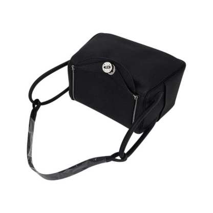 Lindy 26 Bag Black Clemence Leather with Palladium Hardware