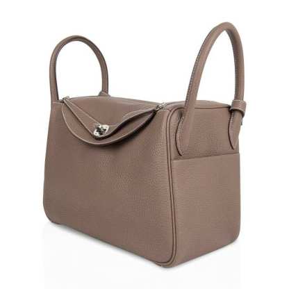 Lindy 30 Bag Coveted Etoupe Clemence Leather Palladium