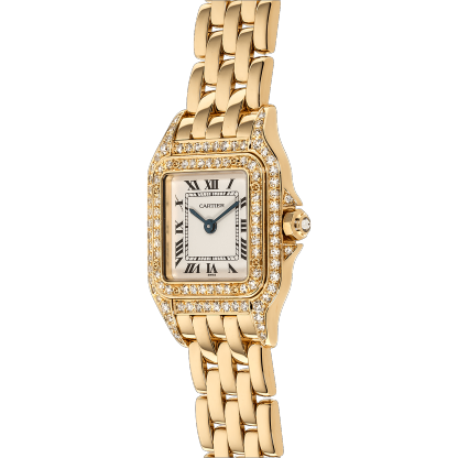 Carthttier Panthere WF3229B9 18K Yellow Gold Diamonds Ladies Watch