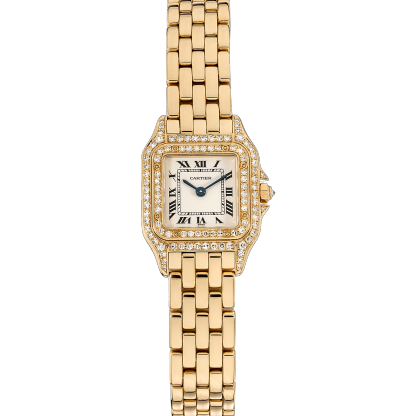Carthttier Panthere WF3229B9 18K Yellow Gold Diamonds Ladies Watch