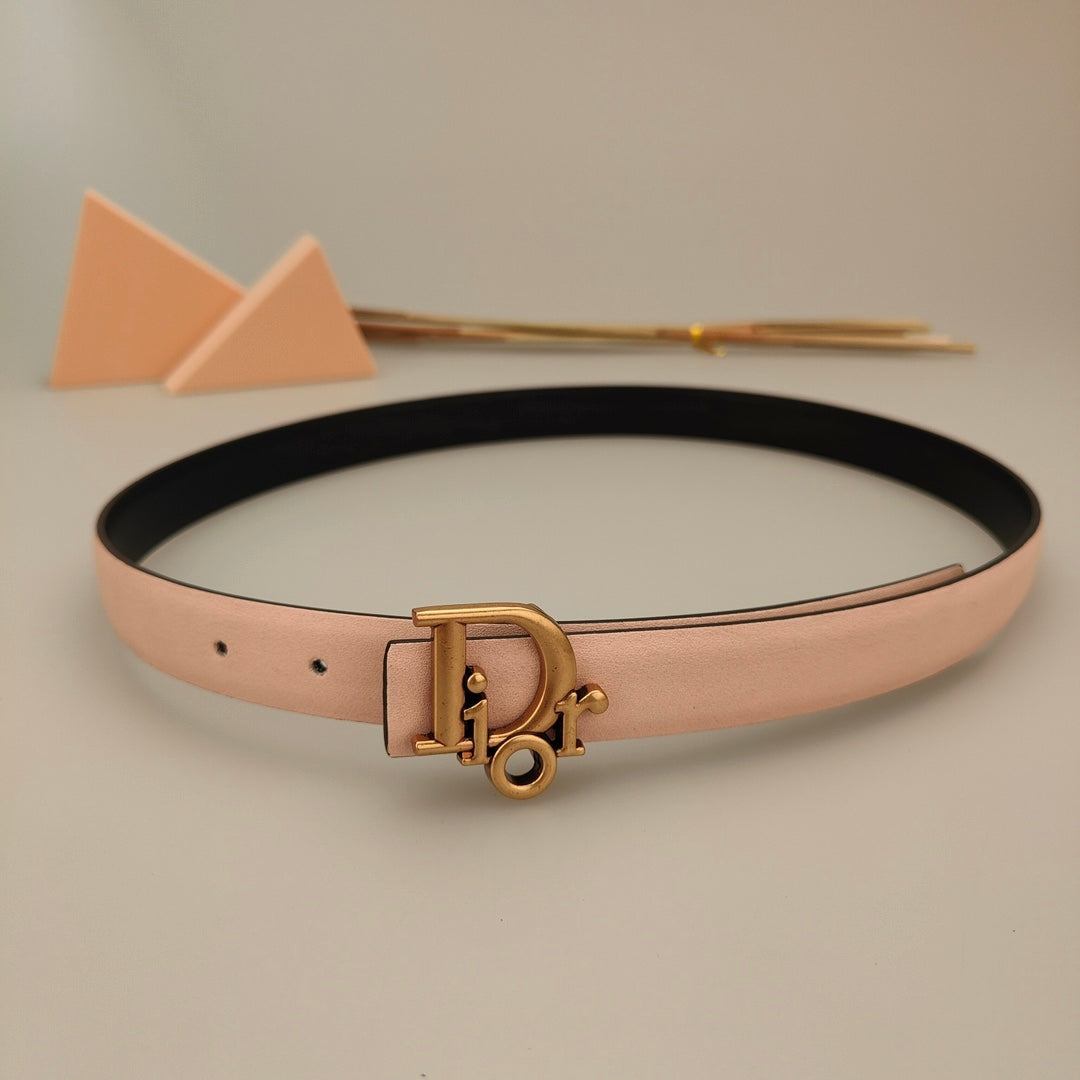 7 Colors Classic Alphabet Buckle Ladies Leather Belt