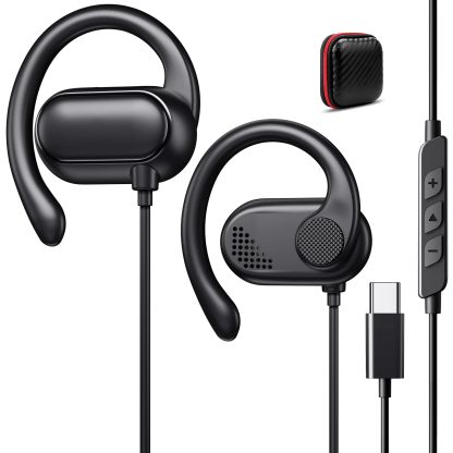 2024 Model Earphones, Wired Earphones, Type C Earphones, With Microphone, Open Earphones, Wired Earphones, No Blocking Earphones, No Delay, Can Be Called, Volume Control, Compatible with iPhone